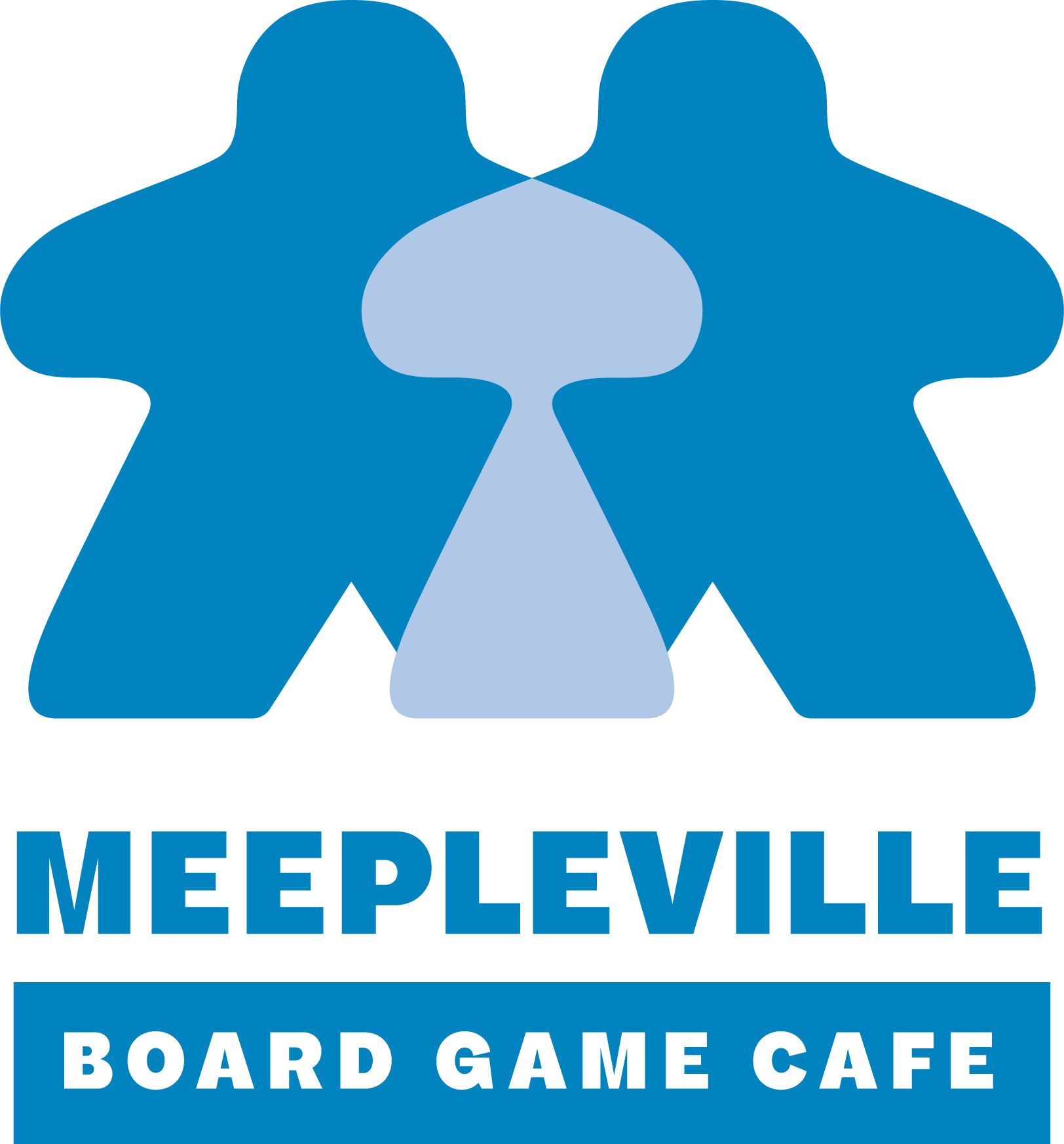 Meepleville Board Game Cafe logo